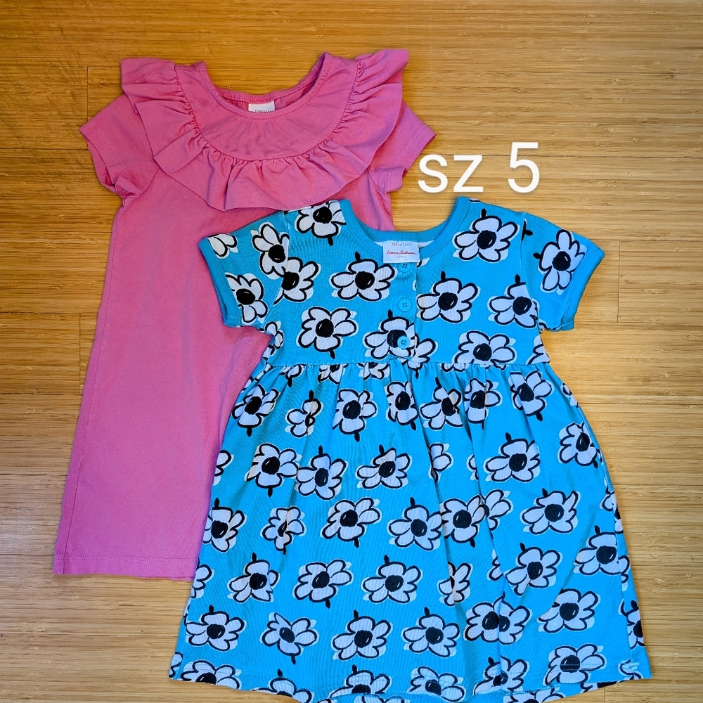 Two Hanna Andersson dresses, sz 5 (110cm)